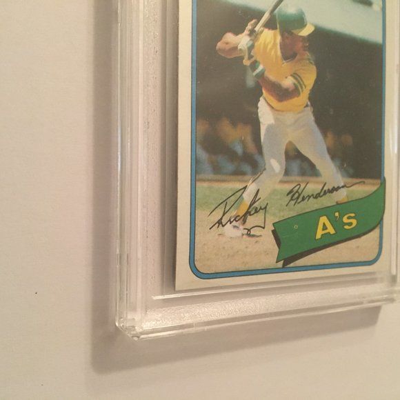 1980 Topps Rickey Henderson Rookie Card RC GEM Gem Mint 10 #482 - Picture 5 of 12